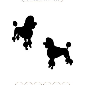 Poodle SVG,Poodle silhouette,Poodle Cricut,Poodle clipart,Poodle cutfile,Dogs svg.