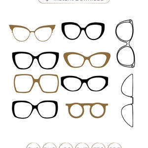 Sonnenbrillen SVG, Aviators SVG, Brillen SVG, Sonnenbrille Silhouette, Sonnenbrille Silhouette, Sonnenbrillen Cut Dateien, Brillen Clipart, Eyeglasses Svg.