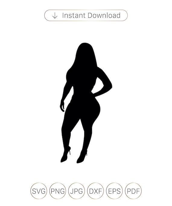 Woman Diva SVG, Afro Black Woman, Curvy Logo,womens,curvy Queen