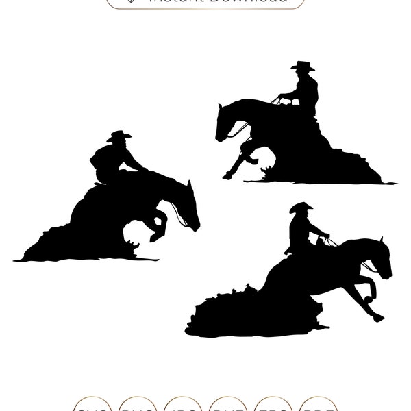 Reining Horse svg,Sliding Stop SVG,Reiner svg,Reining Western Horse svg,Rodeo Horse,Cowgirl SVG, Cowboy svg,Horse svg,Western horse show