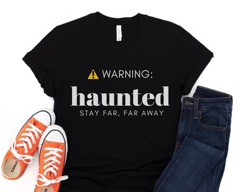 Warning Shirt, Halloween Shirt, Halloween Tee, Funny Halloween Shirt, Haunted Shirt, Introvert Shirt, Sarcastic Shirt