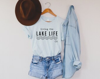 Lake Life Shirt, Lake Shirt, Vacation Tee, Lake Life, Lake T-shirts, Lake Vibes, Women's Tee, Family Vacation Tee, Lake Tee