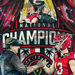 Georgia quarterback shaking hands with his coach/ &quot;Curtain Call&quot;
