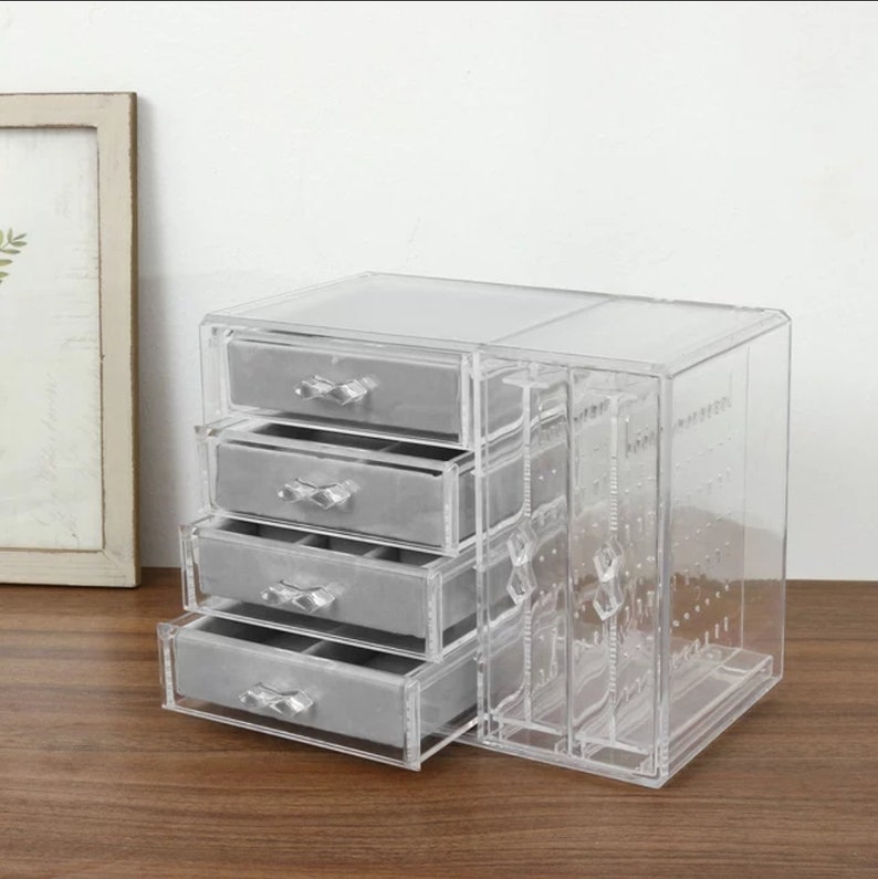 Clear Jewelry Box Acrylic Ring Box Jewelry Organizer Etsy
