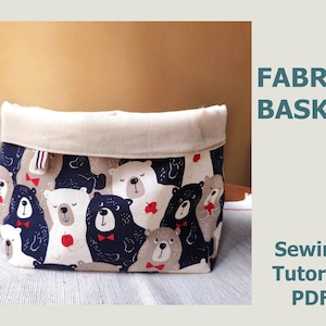 Basket Storage, Toy Storage, Sewing pattern