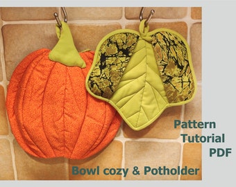Fabric Bowl Cozy, Hostess Sewing Gifts, Pattern PDF, Instant Download ...
