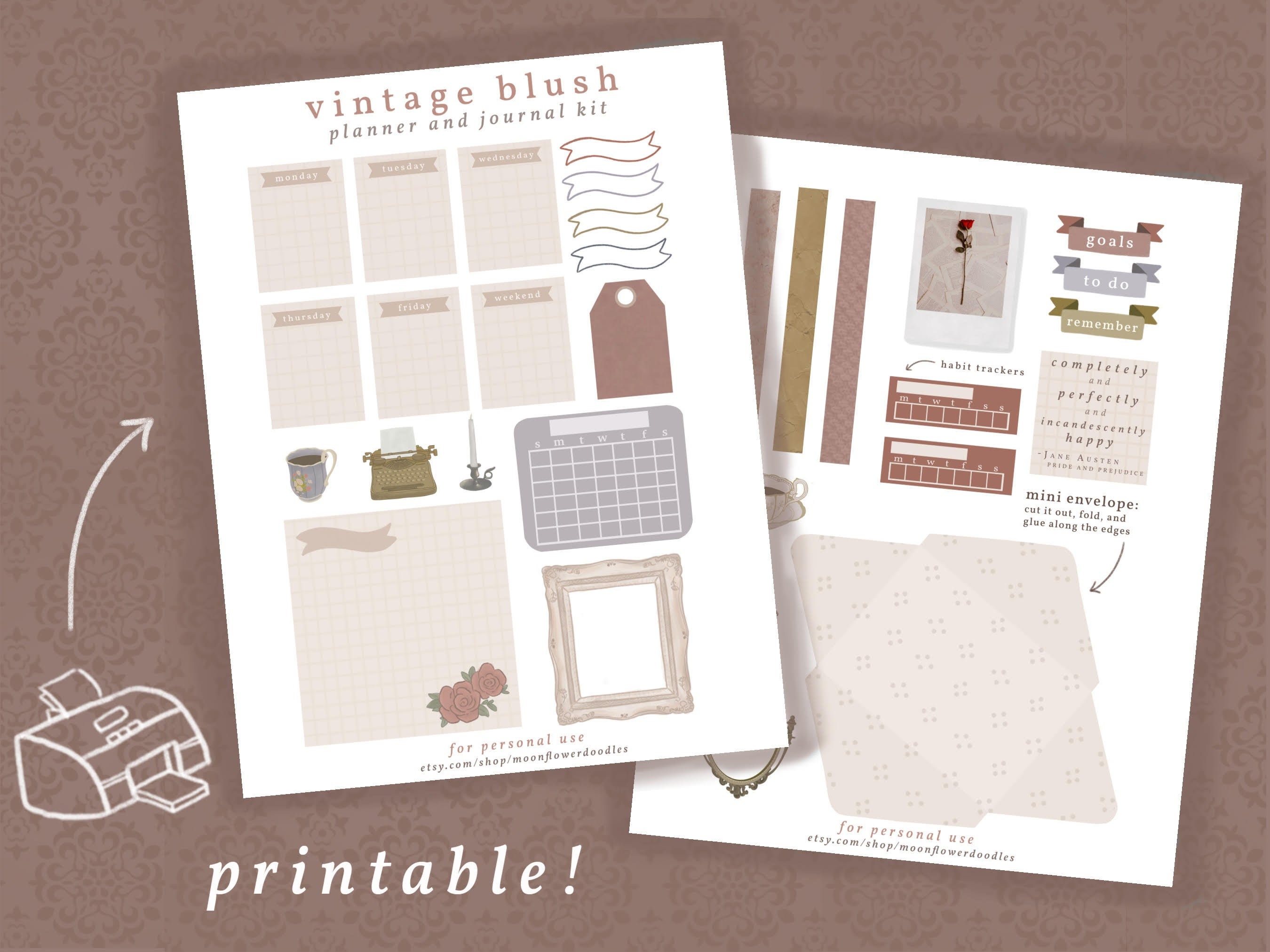 Blush Printables Etsy