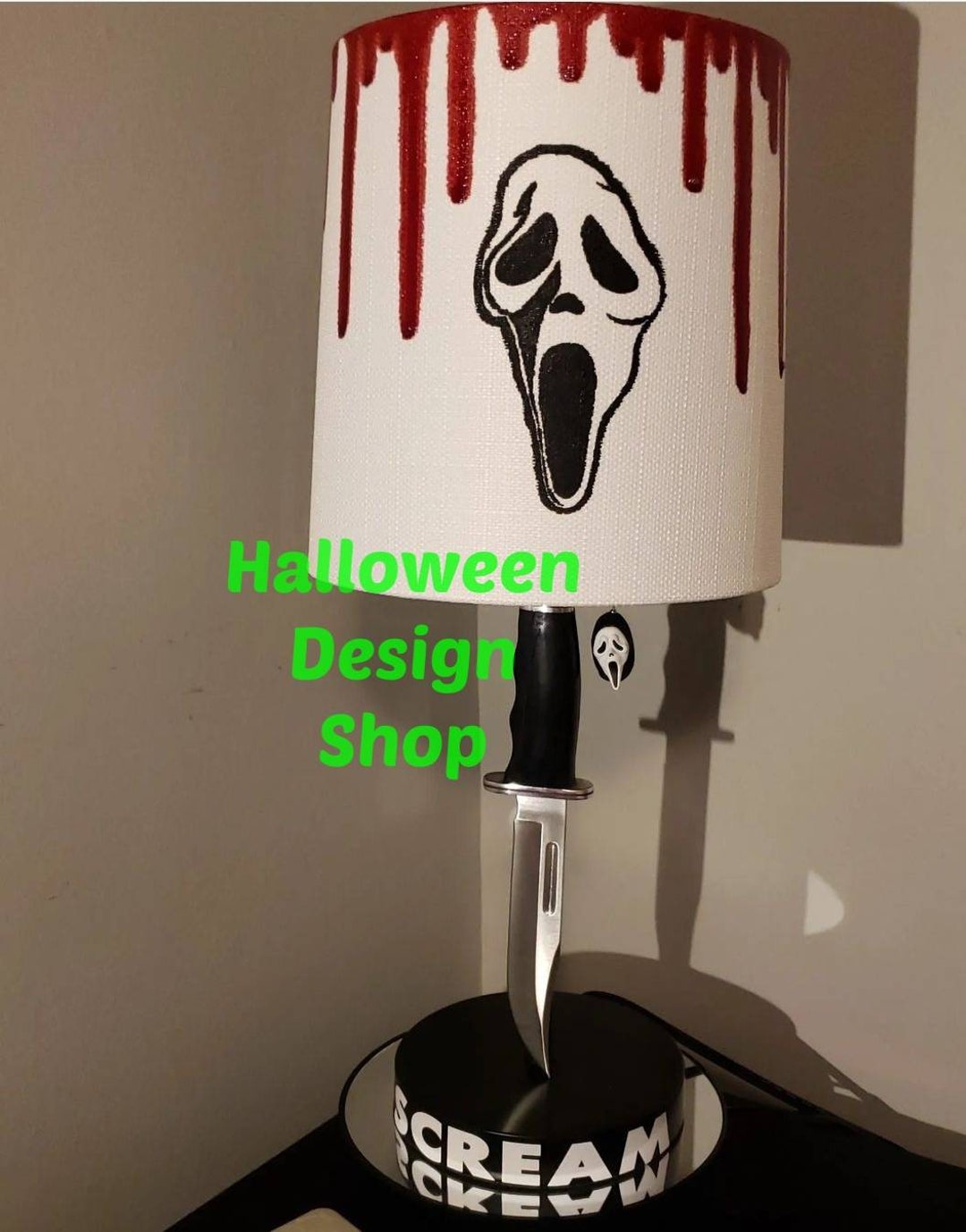 Custom Ghostface Bloody Lamp Horror Halloween Decorations Etsy