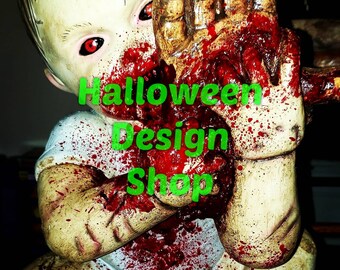 Custom Bloody Zombie Baby @HalloweenDesignShop
