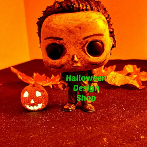 Handmade Halloween Michael Myers Funko Pop Custom Handmade Horror Halloween Decor Haunted