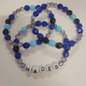 Hades Stretchy Bracelets, Disneybound, Hercules, friendship, words, Disney villains