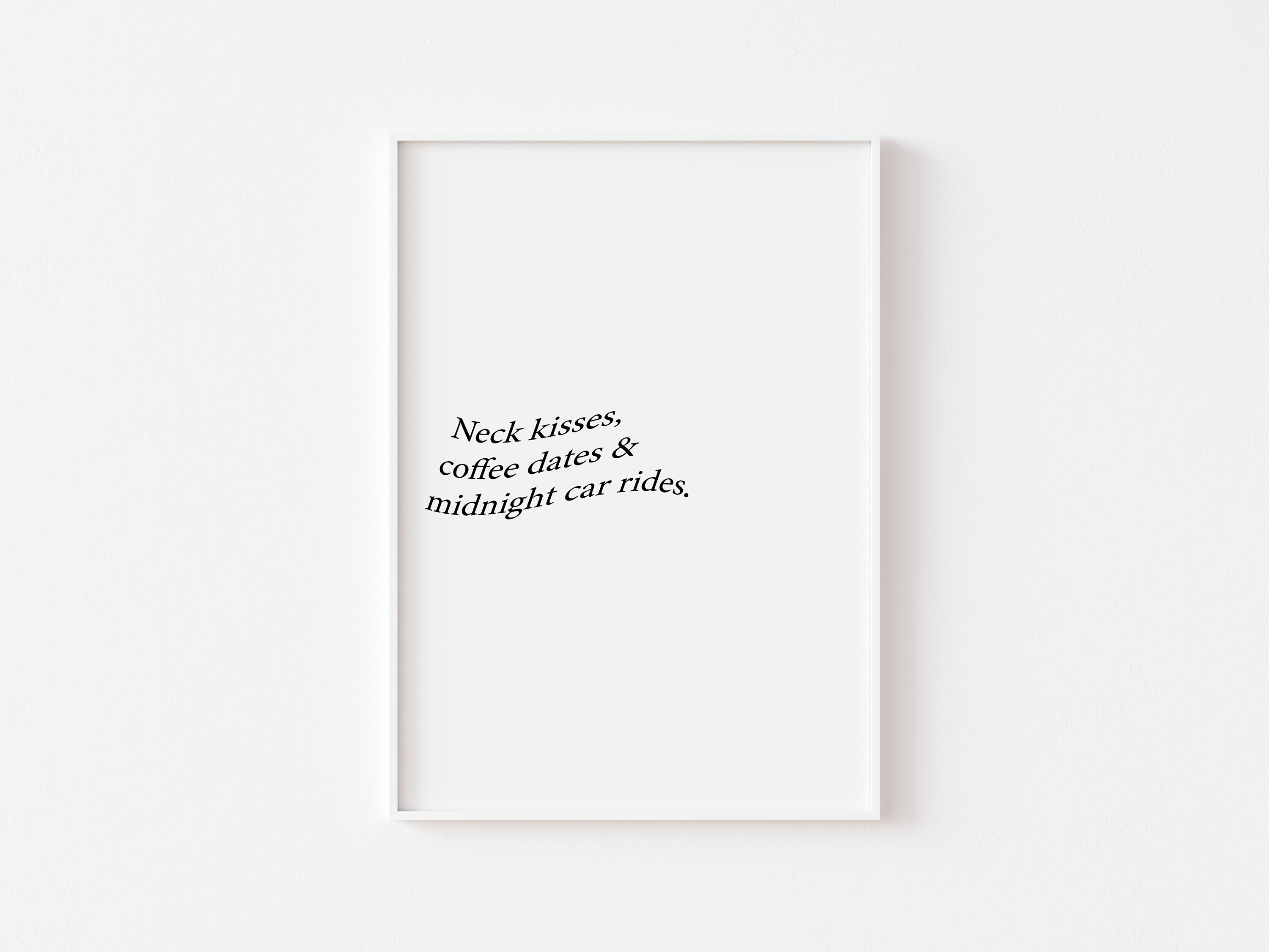 Neck Kisses - Affiche A5, A4, A3/Poster Illustration Bouquet, Botanique