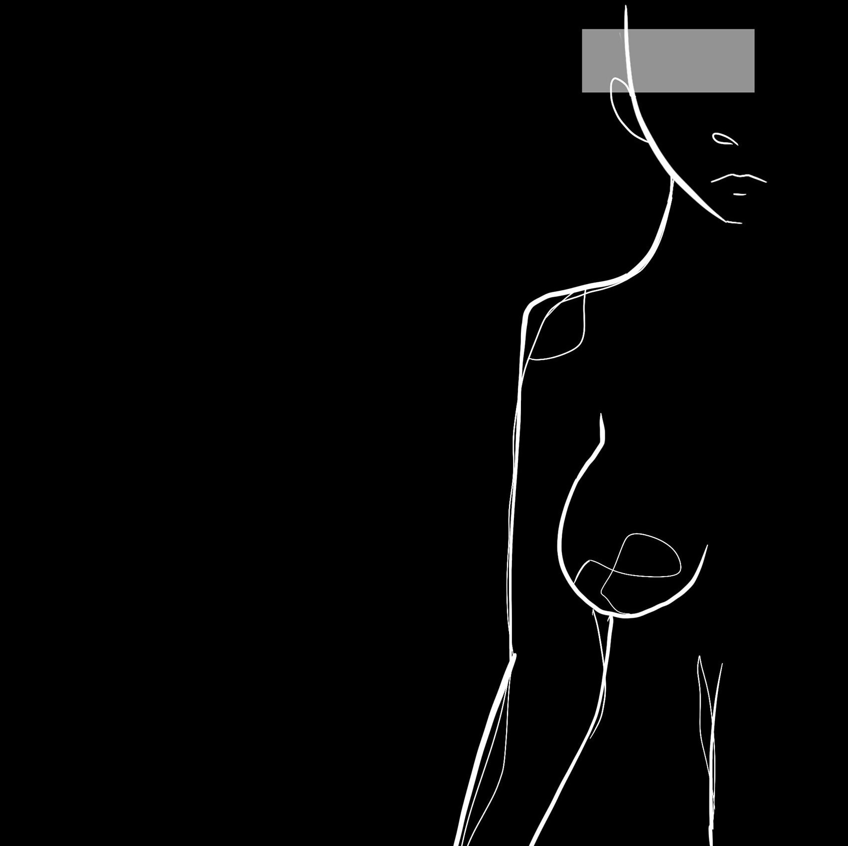 Demi Black - Affiche Line Art, Poster, Tableau Minimaliste, Décoration Intérieur