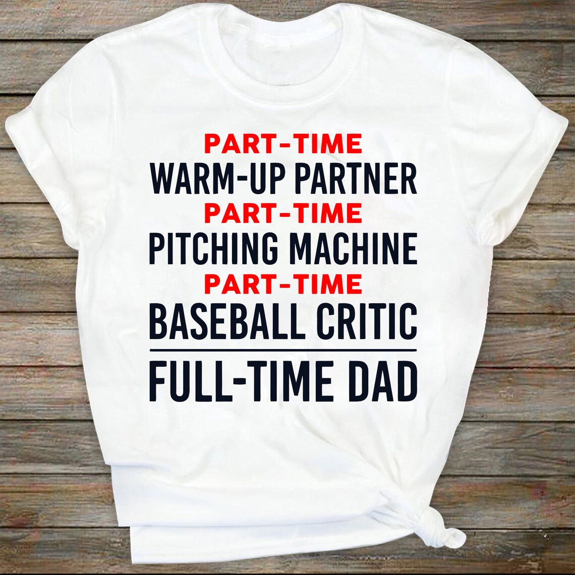 Full Time Dad Part Time Baseball SVG Father's Day SVG Etsy