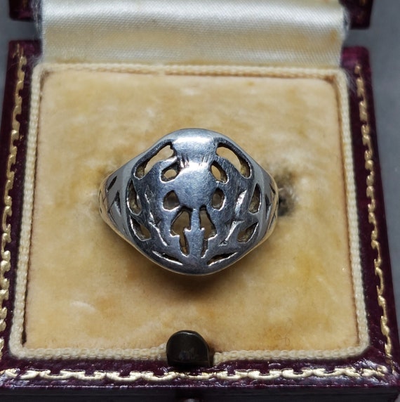 Thistle signet deals ring