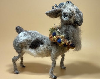 Goat:  Greatest Of All Time!  (wool sculpture)