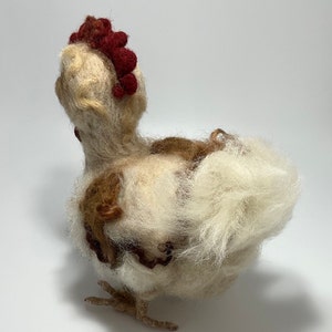 Hen and Chick: Set of two Handcrafted Wool Sculptures image 7