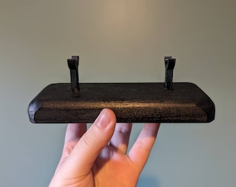 Handmade Wooden Wand Stand - approx ~15-20cm - available in black or brown