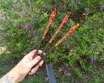 Fire & Flame Carnelian Wand approx ~30cm