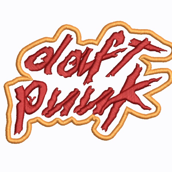 Diseño de bordado "Daft Punk" Jef Jpx Pes Pec Vp3 Emd Dst Descarga digital