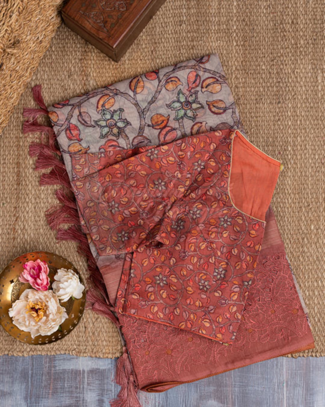 Stitched Chanderi Kalamkari Ɓlouse