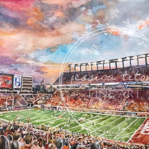 DKR Texas Memorial Stadium Digital Print, Texas Longhorns Stadium Printable, Texas Longhorns Football Poster, DKR Stadium Poster