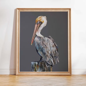 Pelican Art Print, Louisiana Themed Wall Art, Louisiana Themed Prints, Louisiana Themed Art