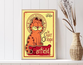 Garfield Poster Etsy