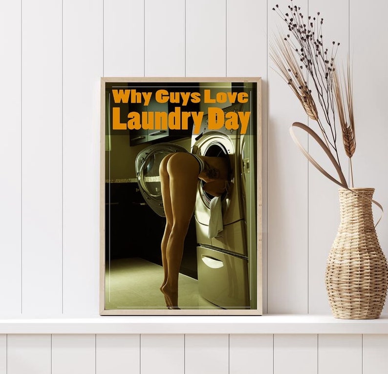 Guys Keep Their Beer on the Bottom Shelf Poster Canvas Poster Etsy