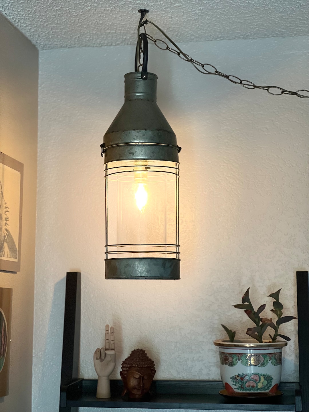 Antique Hanging Lantern Lamp - Etsy