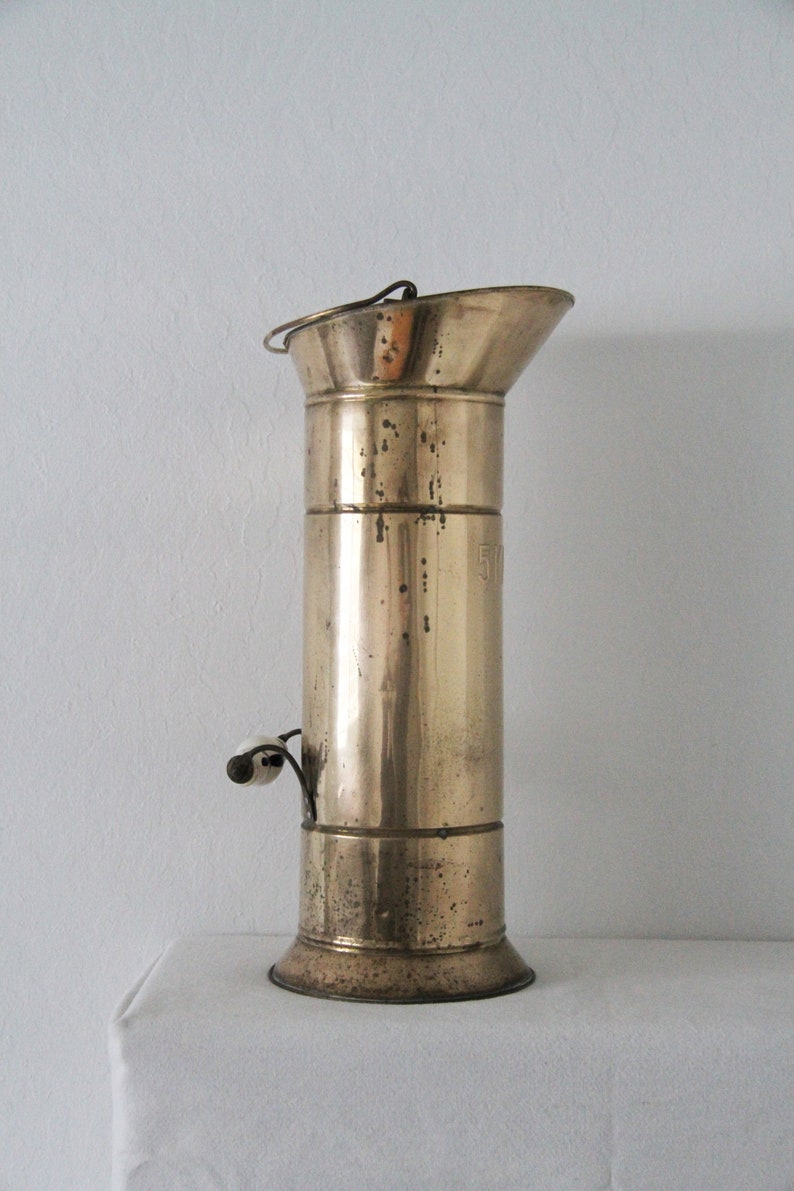 Vintage 5KAN Brass Umbrella Holder Etsy