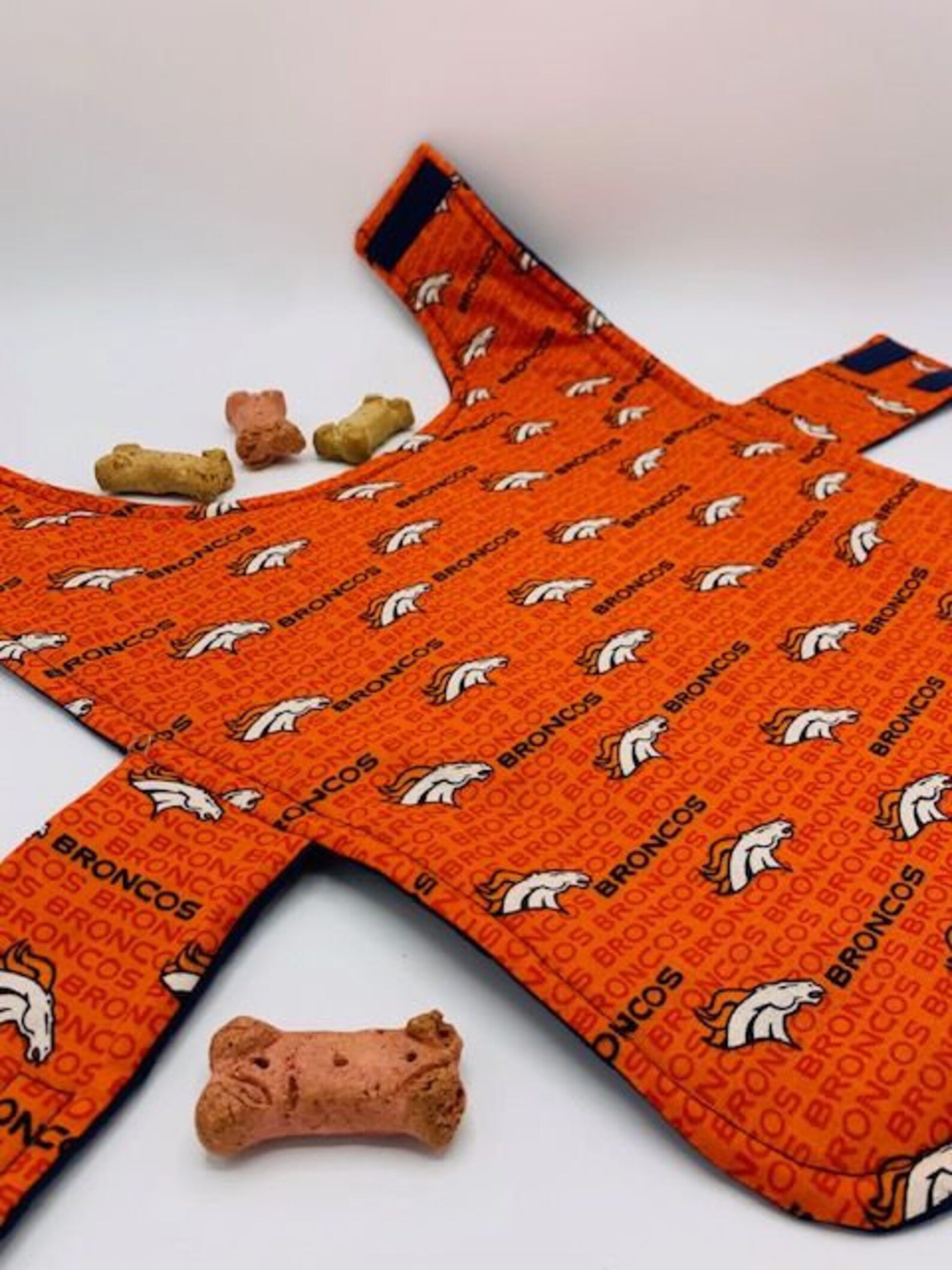 Orange Crush Broncos Dog Jacket 100 Cotton/quilted Backing Etsy UK