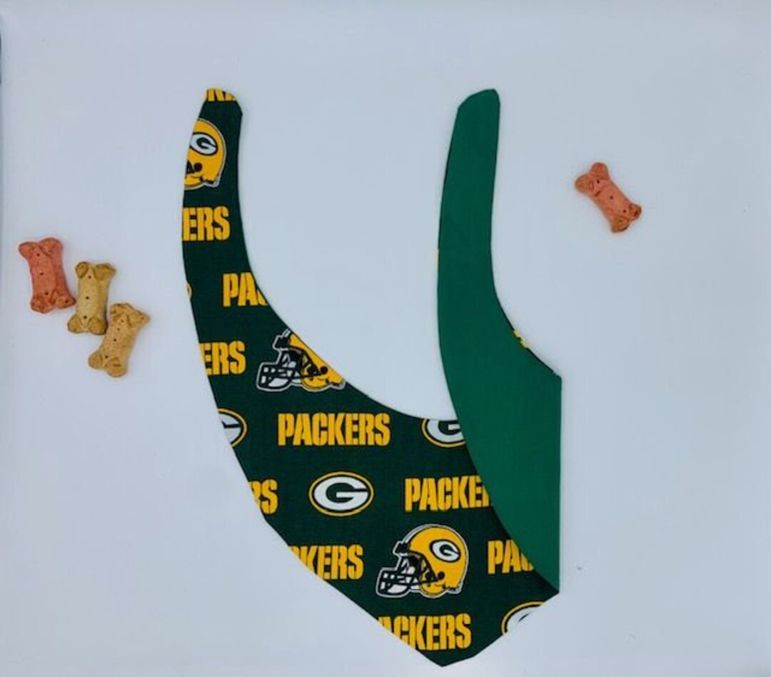 Packers Dog Reversible Bandana 100 Cotton Personalization Etsy