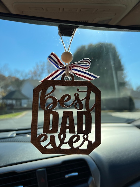 Best Dad Ever Car Accessory, Gift for Dad, Car Accessories for Men, Father  Day Gift -  UK