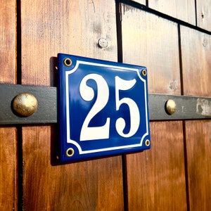 Personalised Enamel Address Sign 12x14 Cm (4.7