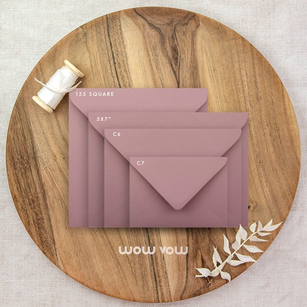 Premium Blank Envelopes I Envelope Printing I Invitation Envelopes I 5x7 Envelopes I C6 I C5 I Keaykolour Old Rose