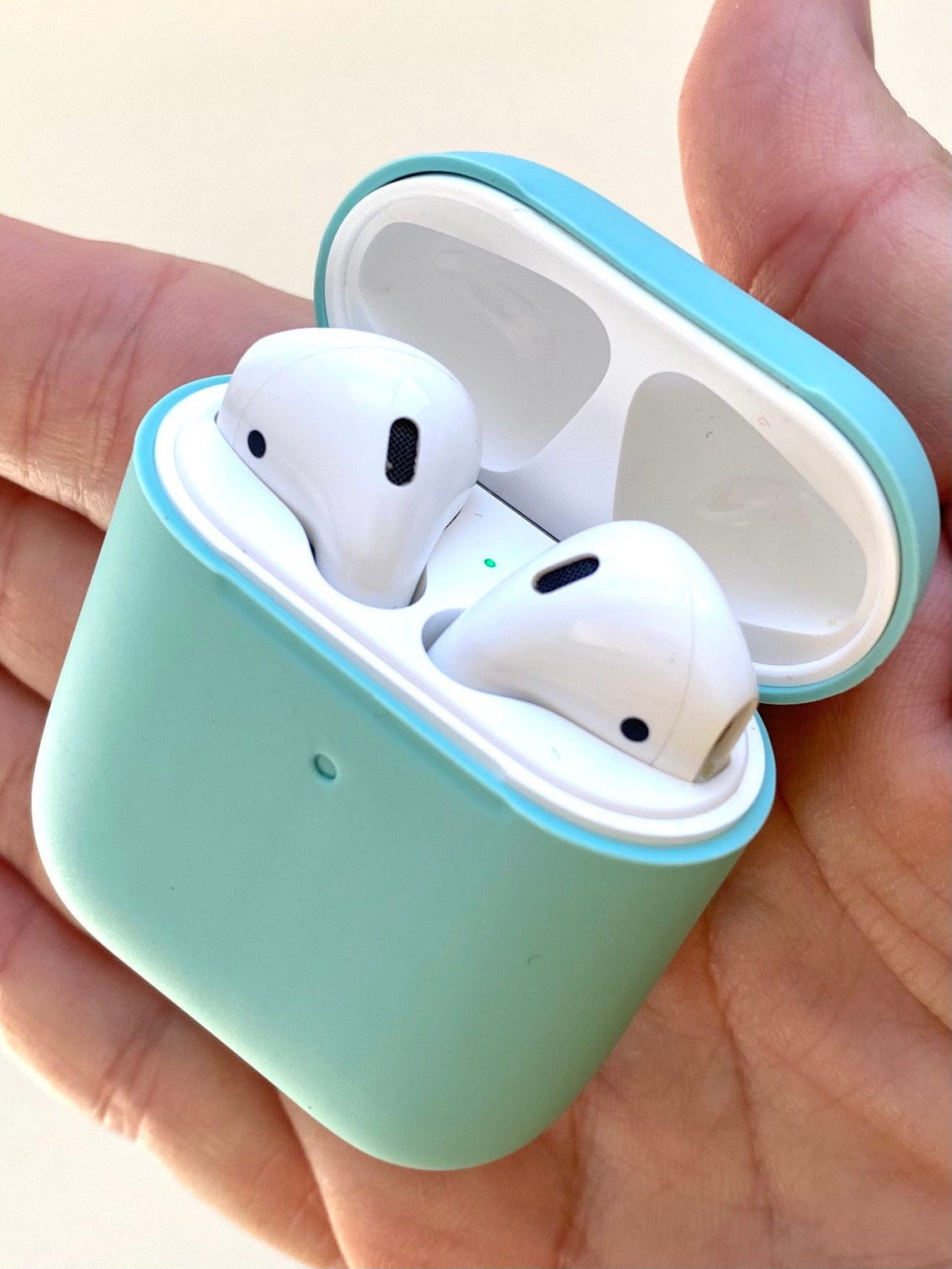 Airpod Case Cute Airpod Case Silicone Light Blue Airpod Case Etsy