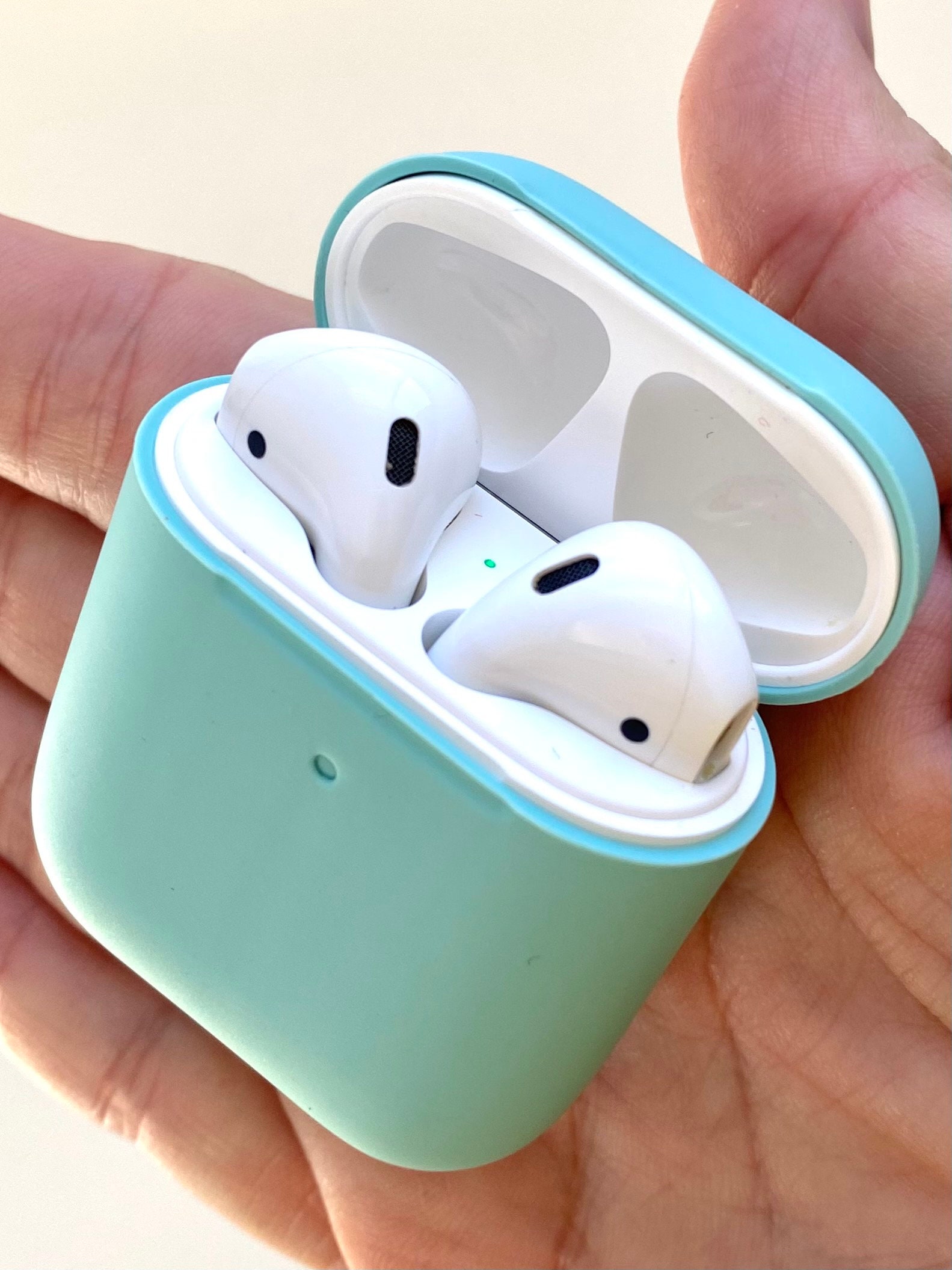 Airpod Case Cute Airpod Case Silicone Light Blue Airpod Case Etsy