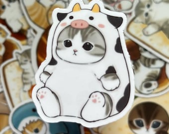 18pcs Mofusand Cat Stickers: Kawaii Japanese Waterproof Vinyl Decals