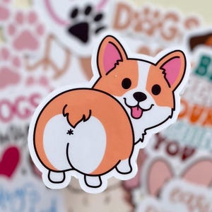 12 pegatinas de perros y frases bonitas: vinilo impermeable, perfectas para portátiles, diarios, botellas de agua y más.