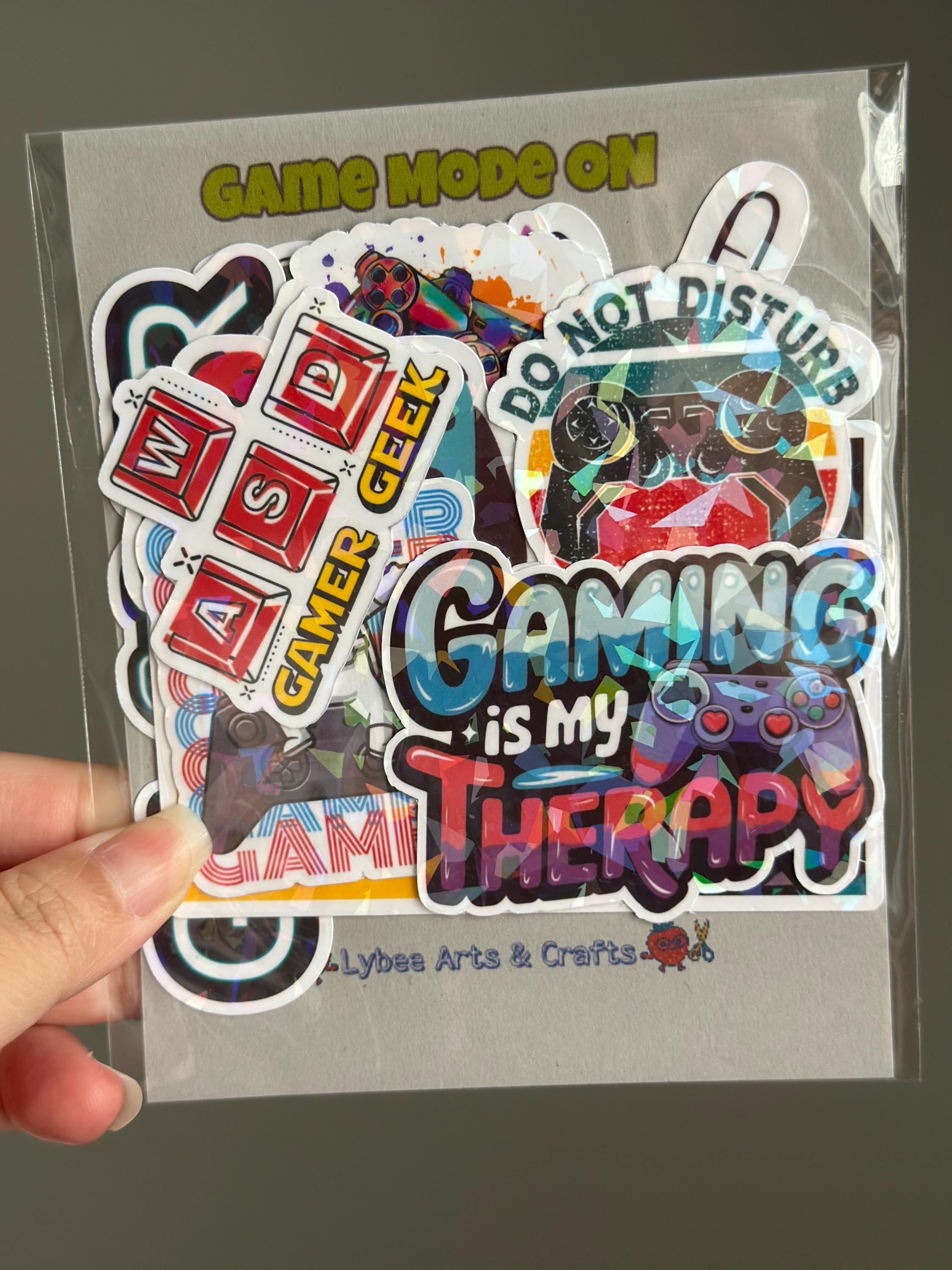 Keyboard Stickers Gamer Gamer Sticker Pack | Video Game Waterproof Vinyl Decals for Laptop ...