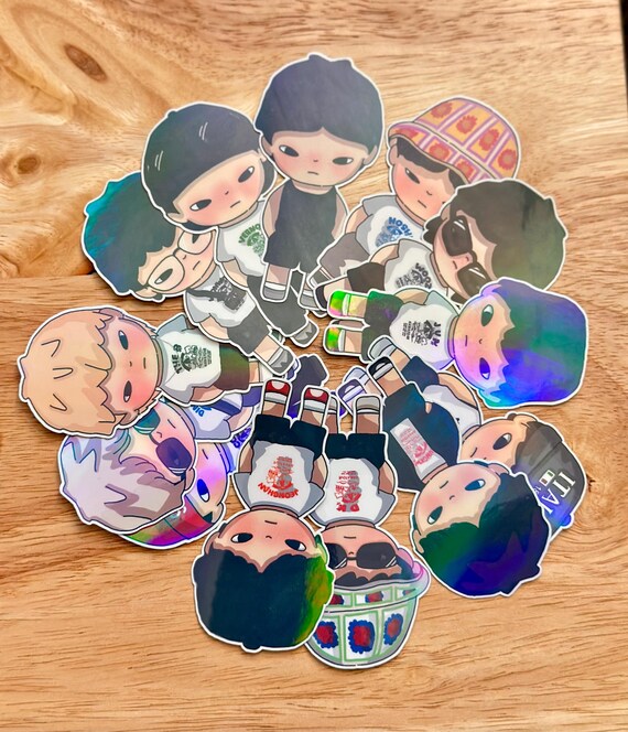 13pcs SEVENTEEN K-pop Cartoonified Stickers for Carats – Original