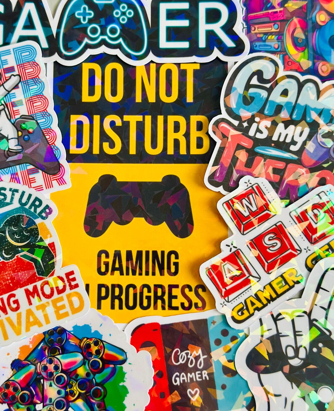 Keyboard Stickers Gamer 9pcs Gamer Aesthetic Stickers – Video Game Laptop Decals, Console Decor ...