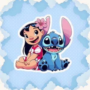 Lilo & Stitch Sticker Pack: Waterproof Vinyl Decals for Laptop, Water Bottle