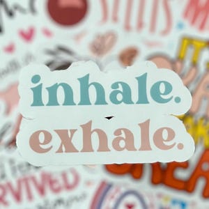 Pacote de Adesivos de Amor-Próprio e Saúde Mental | Adesivos inspiradores e de afirmação positiva | Escolha um design individual ou um conjunto completo