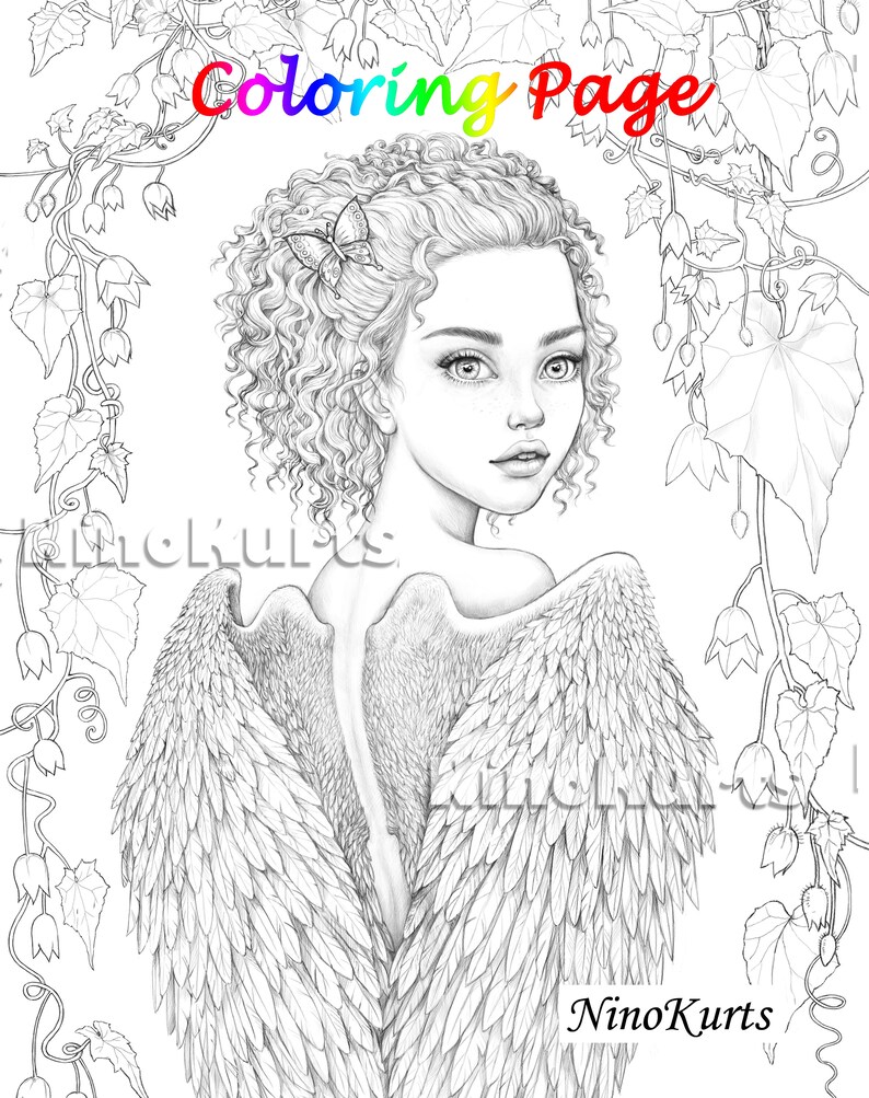 Coloring Book Printable Adult Coloring Page Download - Etsy