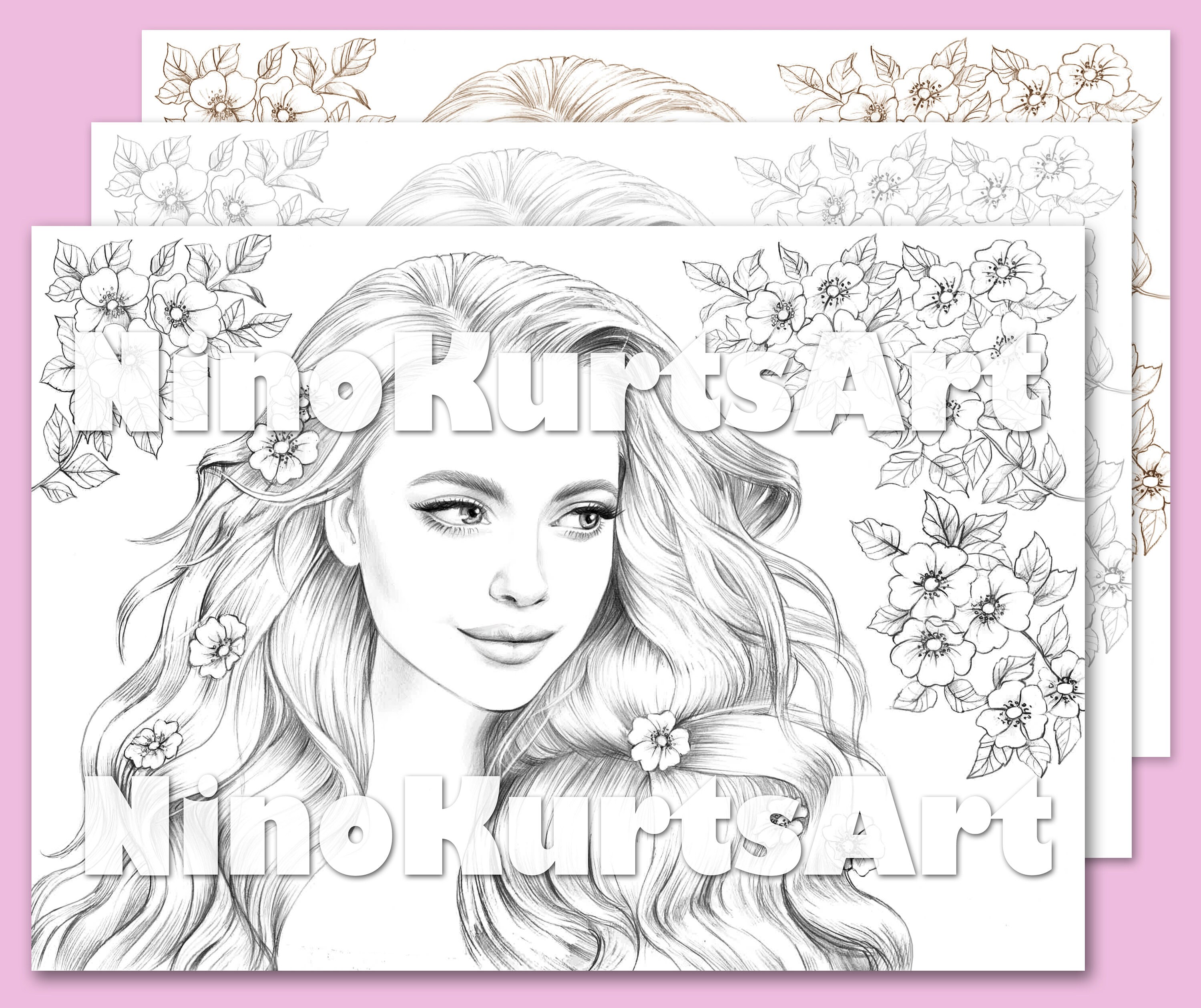 Coloring Book Printable Adult Coloring Pages Download - Etsy UK