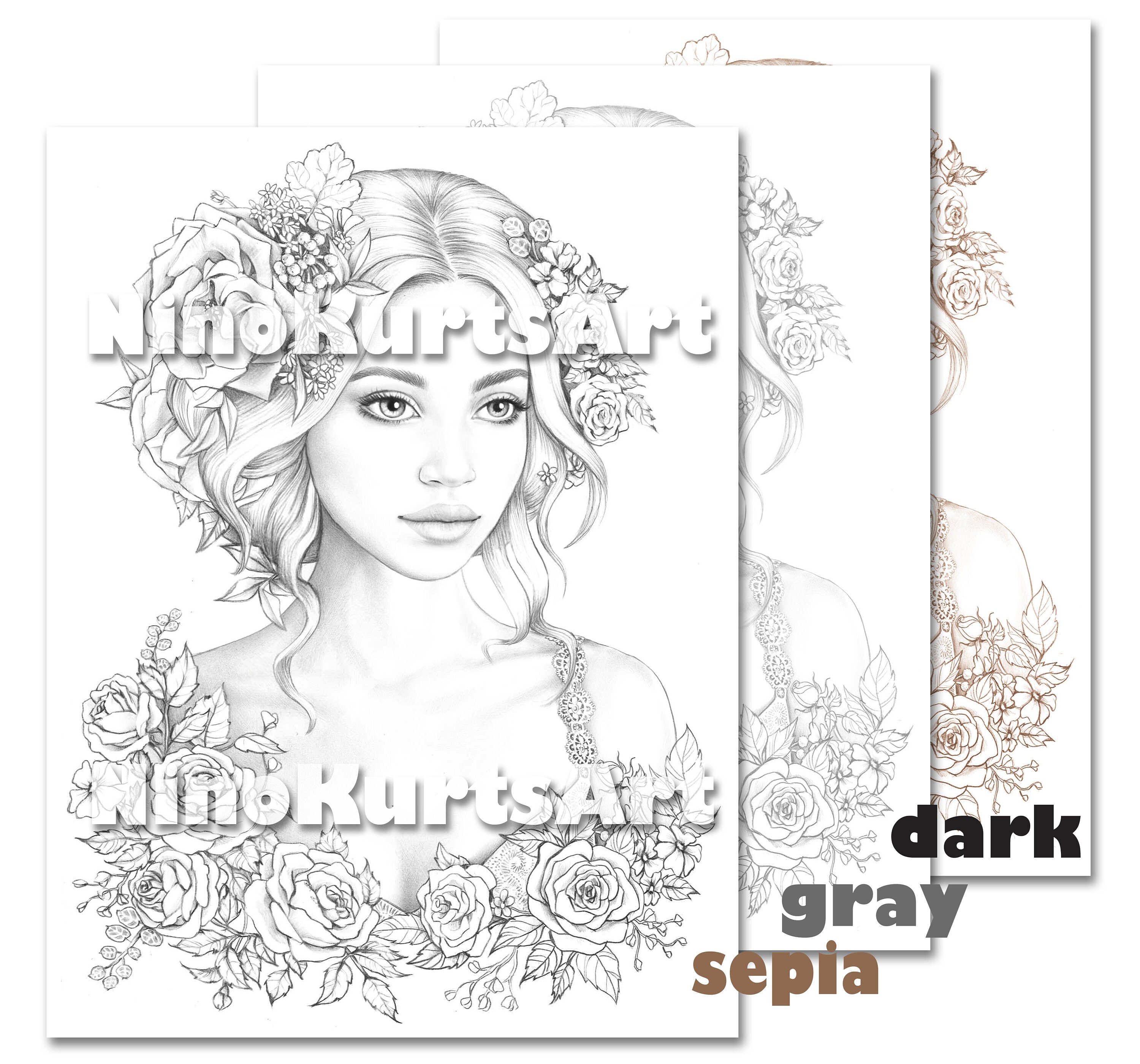 Coloring Book Printable Adult Coloring Pages Download - Etsy UK