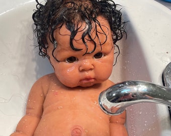 Full body biracial/Hispanic/custom skin tone full body silicone baby.read all descriptions