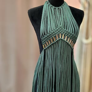 Handmade Macrame cover up for Women ,Macrame Dress,Costume festival clothing,fringe dress Women,Beach cover up,Rave outfit,Resort Beach Wear